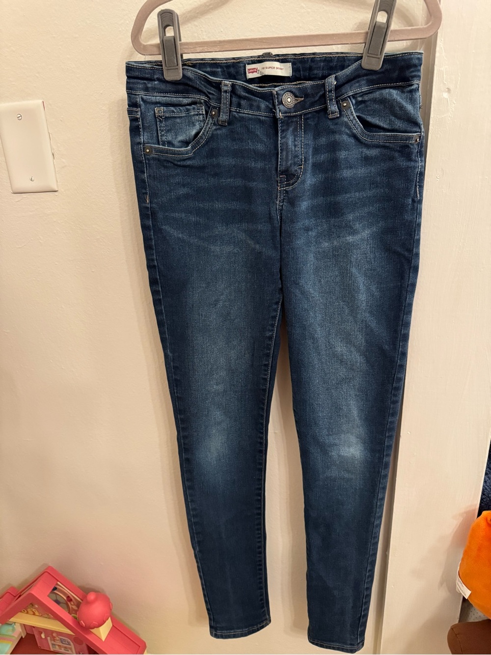 Girls Levi's Dark Blue Skinny Jeans